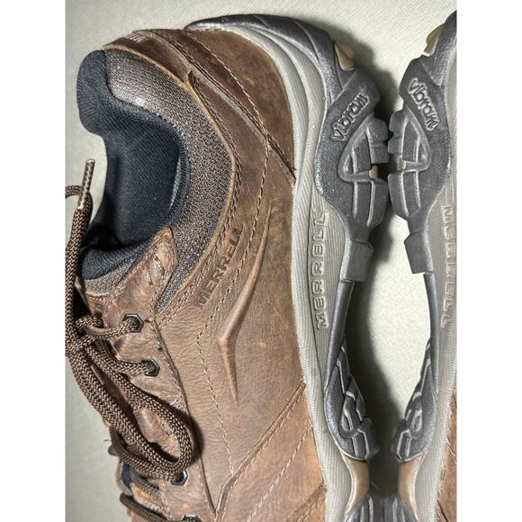 Merrell Moab Adventure Lace WP Men’s 10.5 Brown Leather Vibram Hiking Shoes main image 6